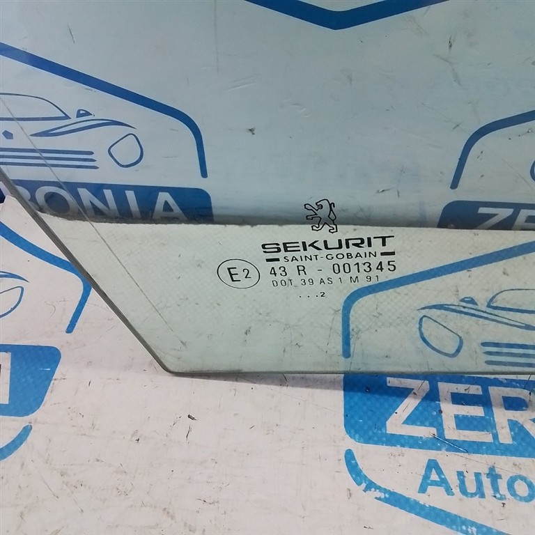 CRISTALLO SCENDENTE PORTA POST. DX. USATO PEUGEOT 607 «I» (2000) - immagine 2