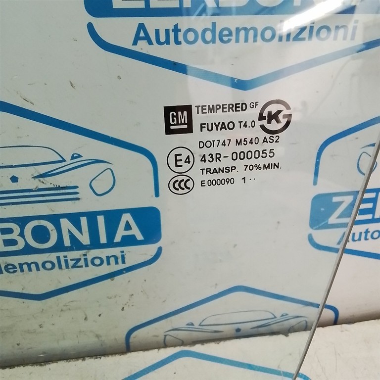 CRISTALLO SCENDENTE PORTA ANT. SX. USATO CHEVROLET CRUZE (2011) - immagine 2