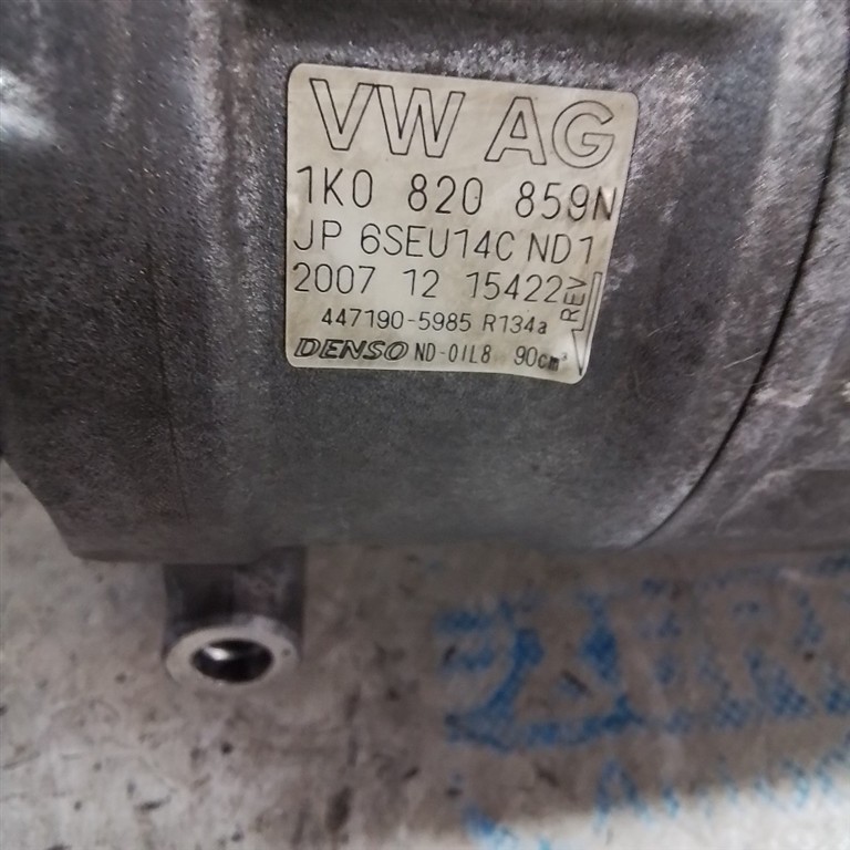 COMPRESSORE A/C USATO VOLKSWAGEN GOLF «V» VARIANT (2007) - immagine 2