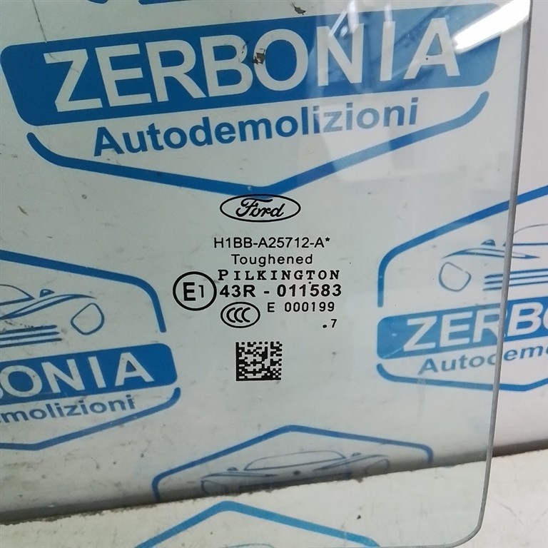 CRISTALLO SCENDENTE PORTA POST. DX. USATO FORD FIESTA «VII» (2017) - immagine 2