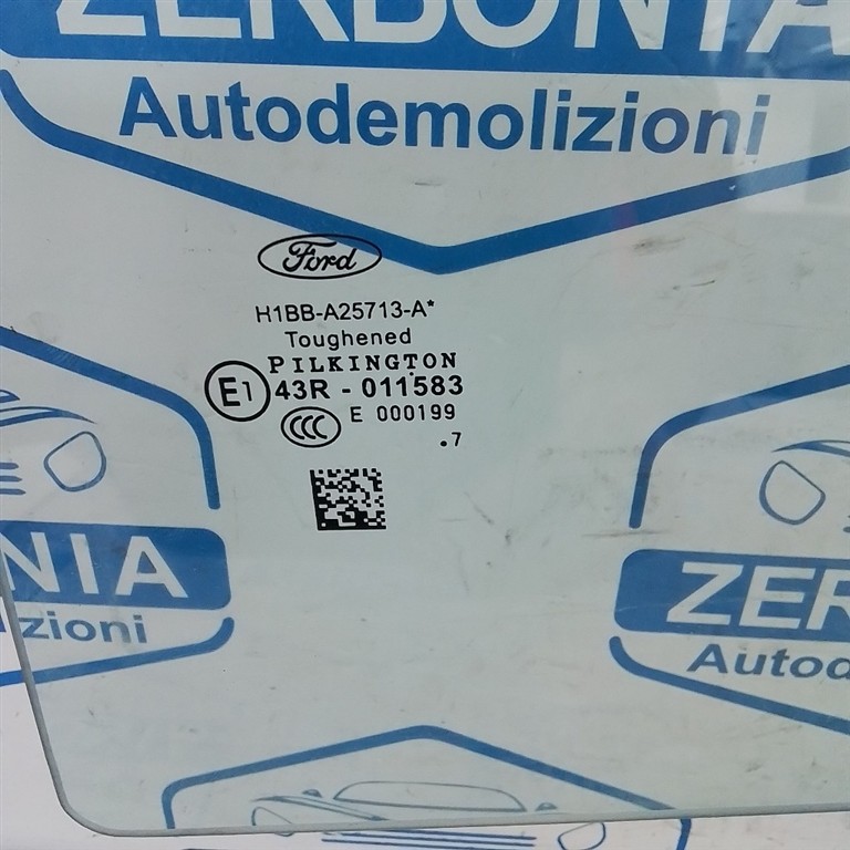 CRISTALLO SCENDENTE PORTA POST. SX. USATO FORD FIESTA «VII» (2017) - immagine 2